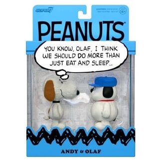 Super7 Peanuts ReAction Actionfiguren 2er-Pack Olaf & Andy 10 cm