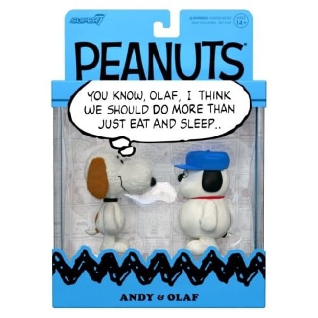 Peanuts ReAction Action Figures 2-Pack Olaf & Andy 10 cm