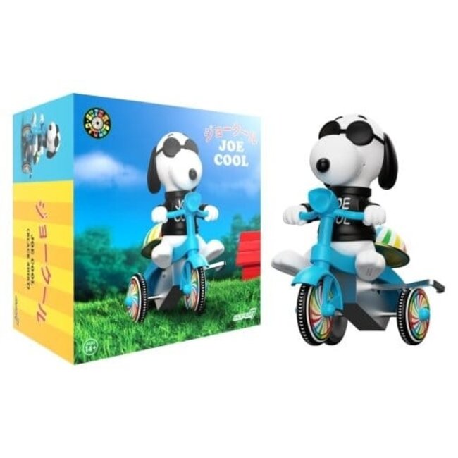 Peanuts Super Cycles Fahrzeug Joe Cool (Schwarzes Dreirad mit blauen Streifen)