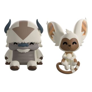 Youtooz Avatar: Der Herr der Elemente Vinylfiguren Appa und Momo Monitor Buddiez 5 cm