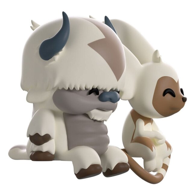 Avatar: Der Herr der Elemente Vinylfiguren Appa und Momo Monitor Buddiez 5 cm