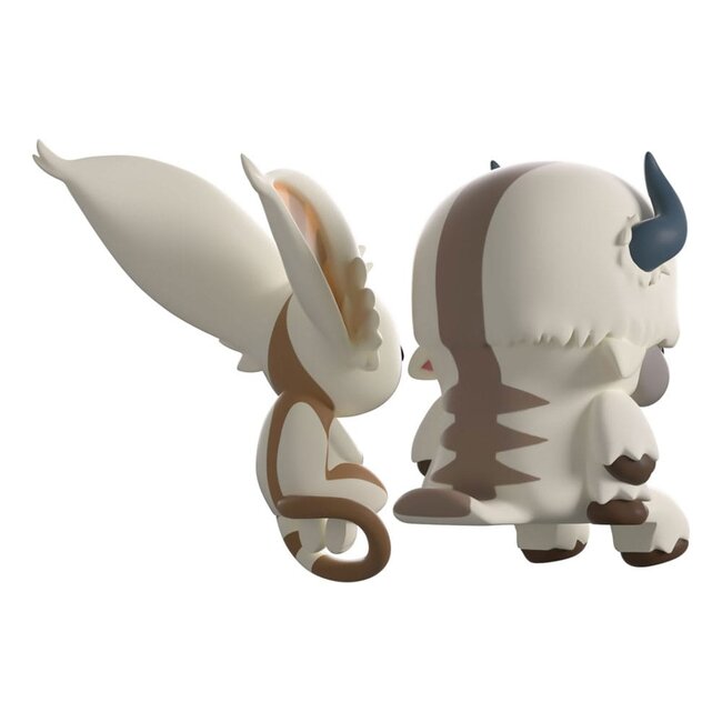 Avatar: Der Herr der Elemente Vinylfiguren Appa und Momo Monitor Buddiez 5 cm