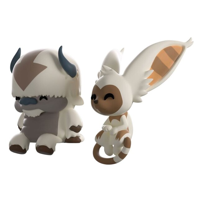 Avatar: Der Herr der Elemente Vinylfiguren Appa und Momo Monitor Buddiez 5 cm