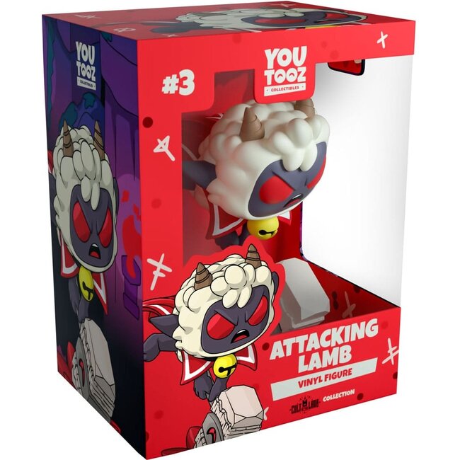 Kult des Lamms Vinylfigur „Angreifendes Lamm“, 11 cm