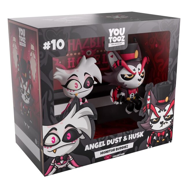Hazbin Hotel Vinylfiguren Angel Dust & Husk Monitor Buddiez