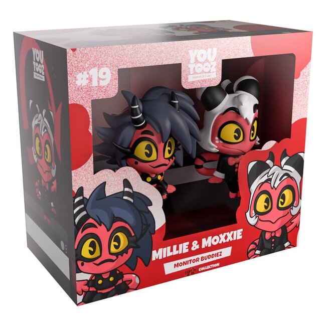 Helluva Boss Vinylfiguren Millie & Moxxie Monitor Buddiez