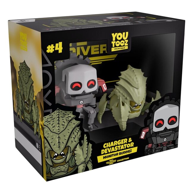 Helldivers 2 Monitor Buddiez Vinylfiguren 2er-Pack Charger & Devastator 7 cm