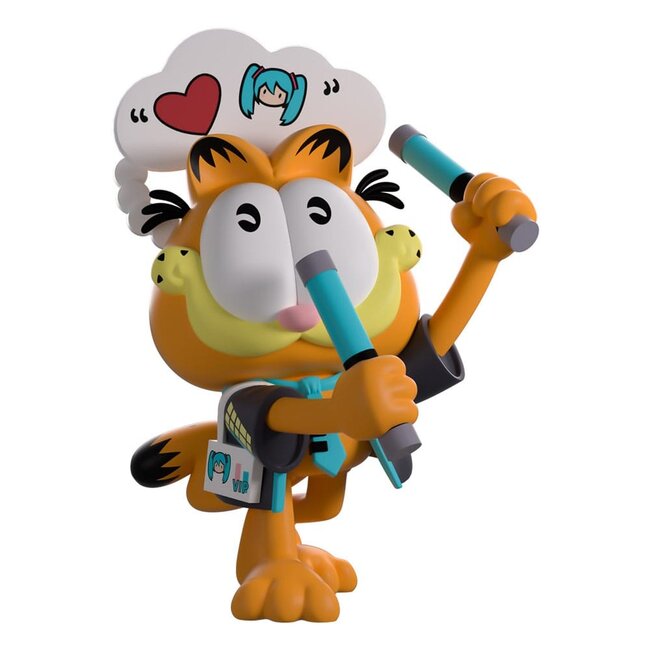 Hatsune Miku x Garfield Vinylfigur Miku Concert Garfield 13 cm
