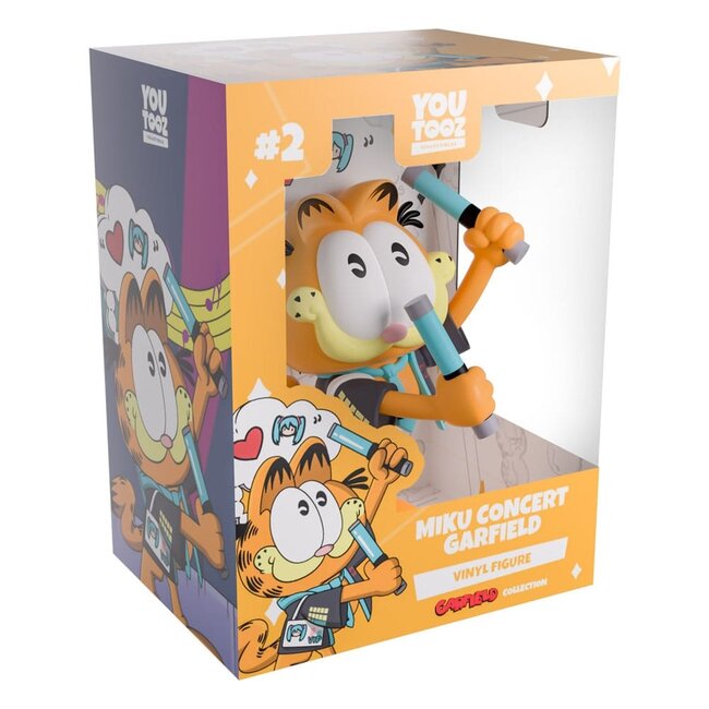 Hatsune Miku x Garfield Vinylfigur Miku Concert Garfield 13 cm