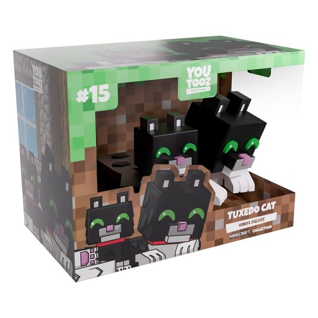 Minecraft Vinylfigur Tuxedo Katze 6 cm