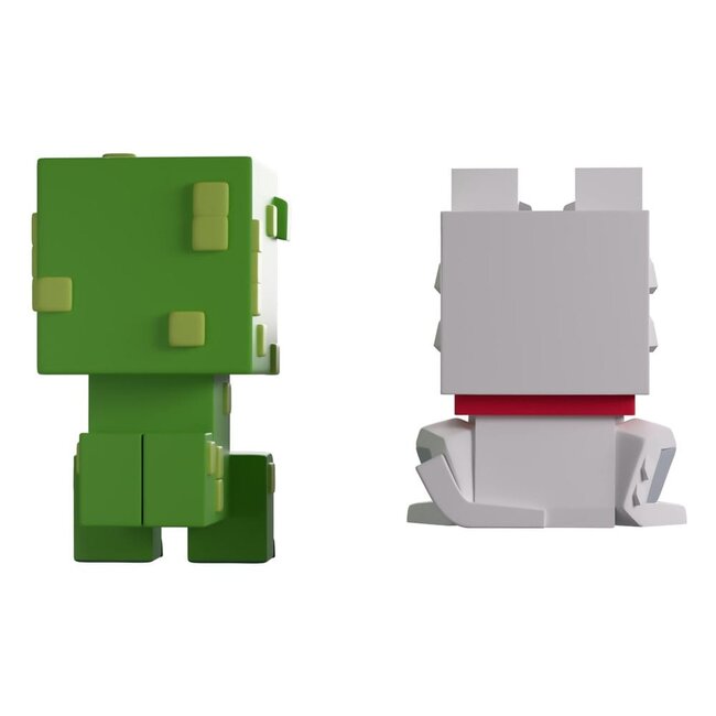 Minecraft Vinylfiguren Wolf und Creeper Monitor Buddiez