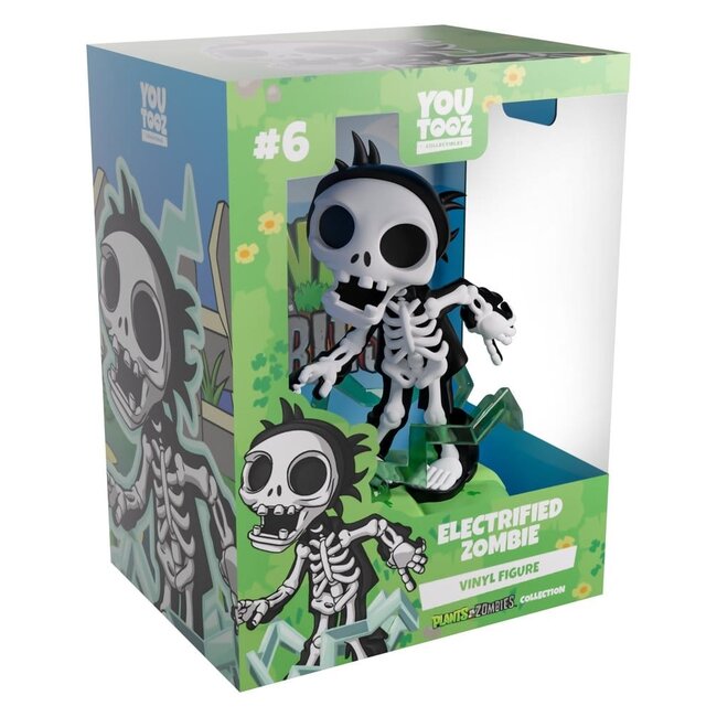 Plants vs. Zombies Vinylfigur: Elektrisierter Zombie, 12 cm