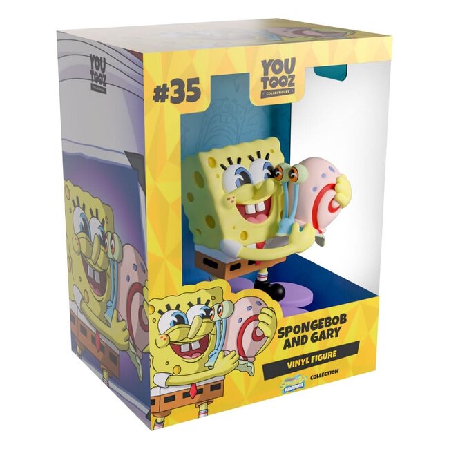SpongeBob Schwammkopf Vinylfigur SpongeBob & Gary 9 cm