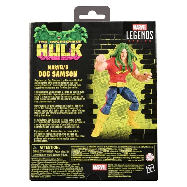 The Incredible Hulk Marvel Legends Action Figure Marvel's Doc Samson 15 cm