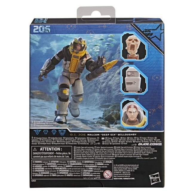 G.I. Joe Classified Series Deluxe Action Figure #206 Malcom "Deep Six" Willoughby 15 cm