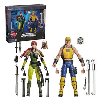 Hasbro GI Joe Classified Series Actionfiguren-Doppelpack #212 Ninja Force Scarlett & T'Jbang 15 cm