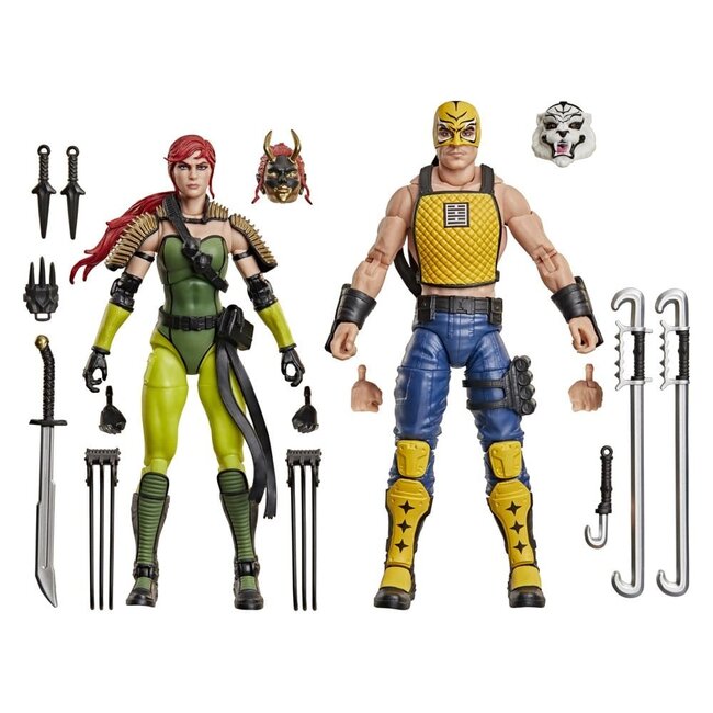 GI Joe Classified Series Actionfiguren-Doppelpack #212 Ninja Force Scarlett & T'Jbang 15 cm