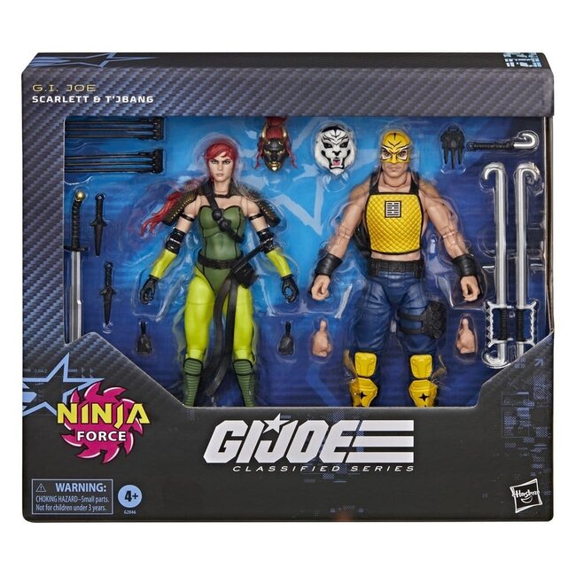 GI Joe Classified Series Actionfiguren-Doppelpack #212 Ninja Force Scarlett & T'Jbang 15 cm