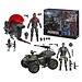 Hasbro GI Joe Classified Series Actionfiguren- und Fahrzeugset: Snake Eyes & Varmint ATV vs. Stealth Viper & Cobra Stealth Flight Pod (Trubble Bubble) 15 cm