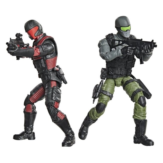 G.I. Joe Classified Series Action Figure & Vehicle Set Snake Eyes & Varmint ATV vs. Stealth Viper & Cobra Stealth Flight Pod (Trubble Bubble) 15 cm
