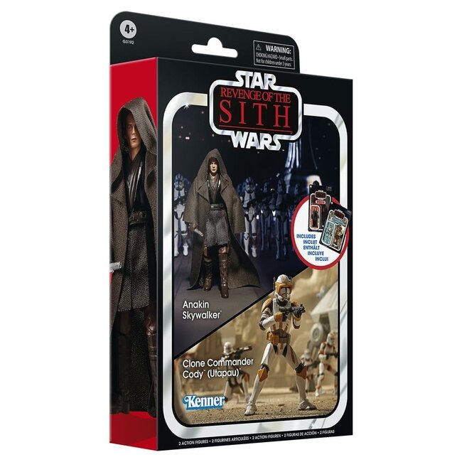 Star Wars Episode III Vintage Collection Actionfiguren-Doppelpack: Anakin Skywalker & Klonkommandant Cody (Utapau), 10 cm