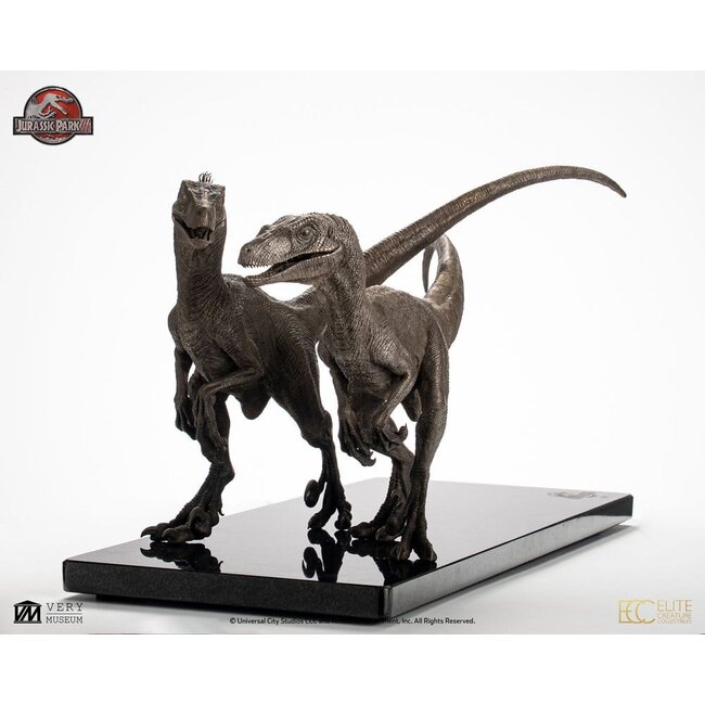 Jurassic Park Statue 1/8 Paar Velociraptoren 30 cm