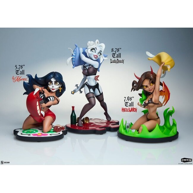 Coffin Comics Designer Statues Set Sleepover In Hell