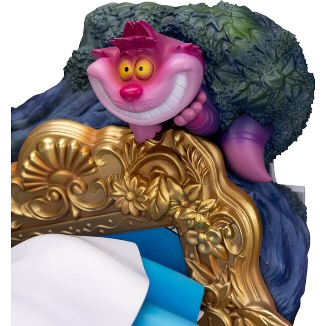 Alice im Wunderland – Meisterhaft gefertigte Statue: Alice und die Grinsekatze, 40 cm