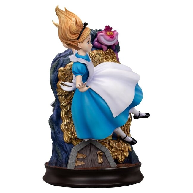 Alice im Wunderland – Meisterhaft gefertigte Statue: Alice und die Grinsekatze, 40 cm