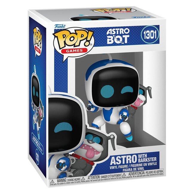 Astro Bot POP! Games Vinylfigur Astro mit Barkster, 9 cm