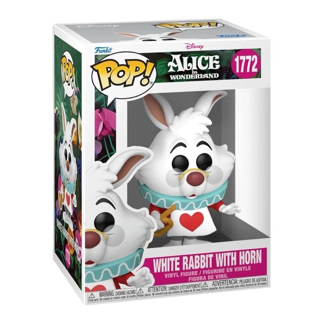 Alice in Wonderland POP! Vinyl Figure White Rabbit with Horn 9 cm