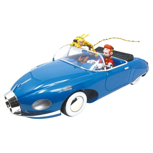 Spirou & Fantasio Resin Statue 1/10 Spirou, Marsupilami & Spip in the Turbotraction 50 cm