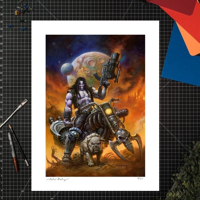 DC Comics Kunstdruck Lobo™: The Main Man von Alex Horley 46 x 61 cm - ungerahmt