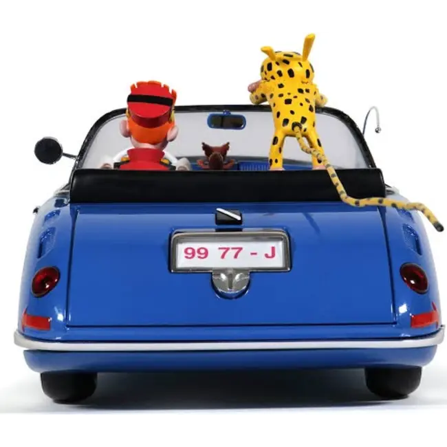 Spirou & Fantasio Resin Statue 1/10 Spirou, Marsupilami & Spip in the Turbotraction 50 cm