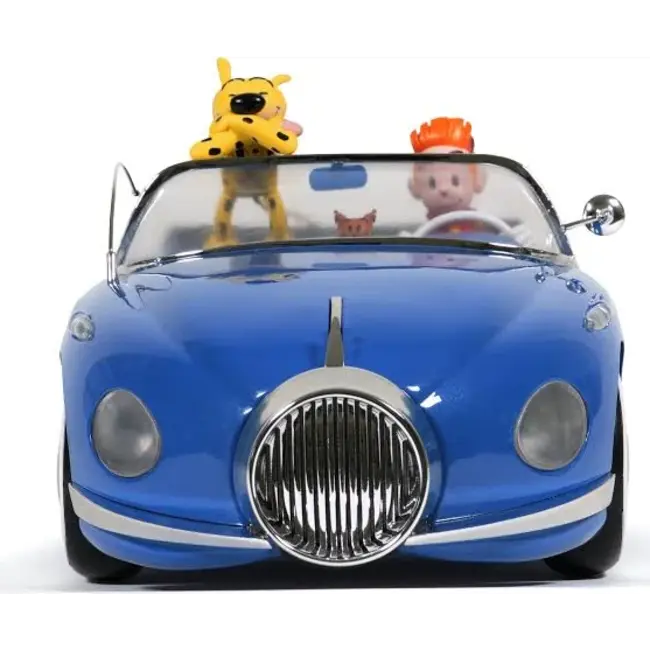 Spirou & Fantasio Resin Statue 1/10 Spirou, Marsupilami & Spip in the Turbotraction 50 cm