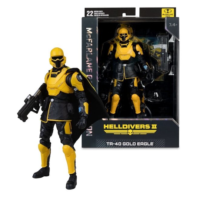 Helldivers II McFarlane Gaming Edition Actionfigur T4-40 Gold Eagle 18 cm