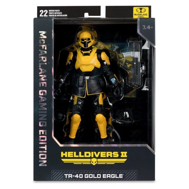 Helldivers II McFarlane Gaming Edition Actionfigur T4-40 Gold Eagle 18 cm