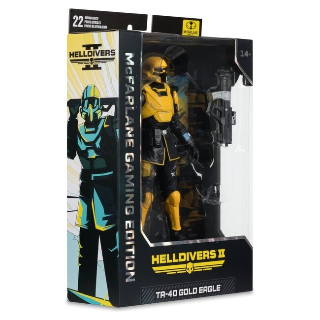 Helldivers II McFarlane Gaming Edition Actionfigur T4-40 Gold Eagle 18 cm
