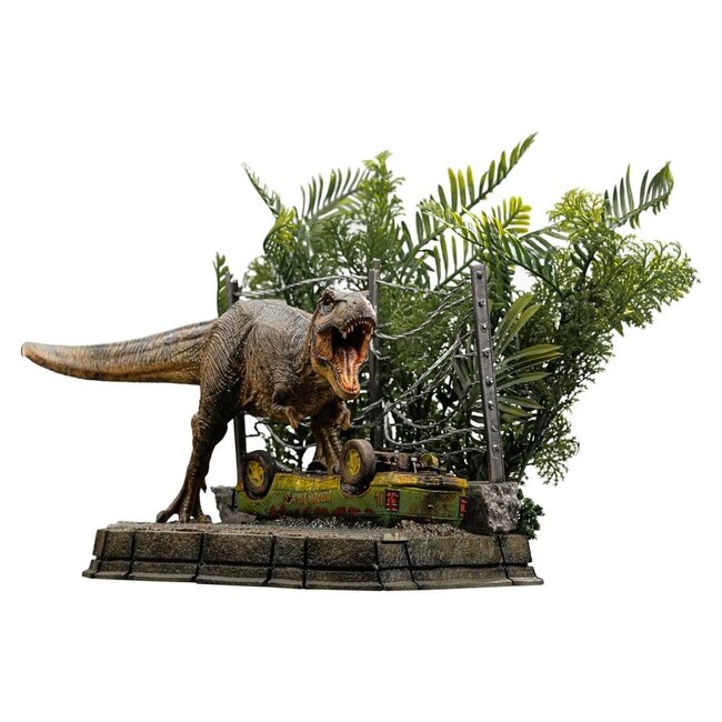 Jurassic Park Icons Statue T-Rex Ausbruch Set A 17 cm