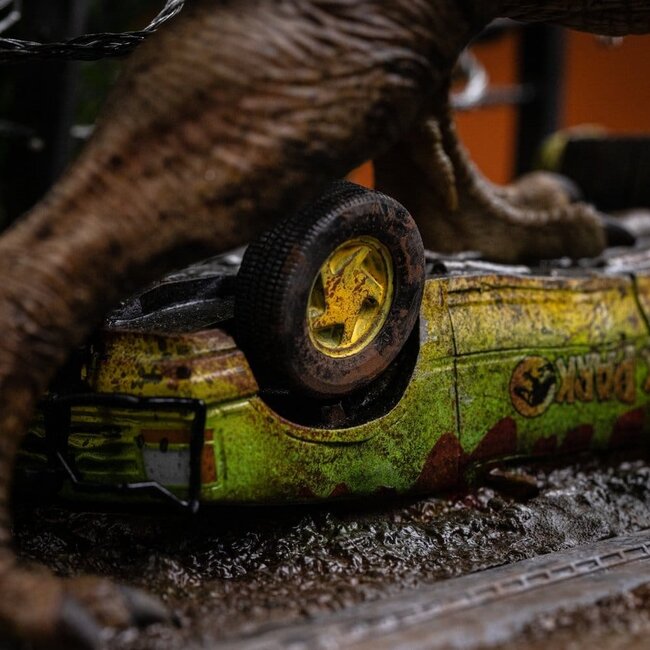 Jurassic Park Icons Statue T-Rex Ausbruch Set A 17 cm