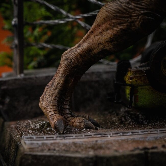 Jurassic Park Icons Statue T-Rex Ausbruch Set A 17 cm