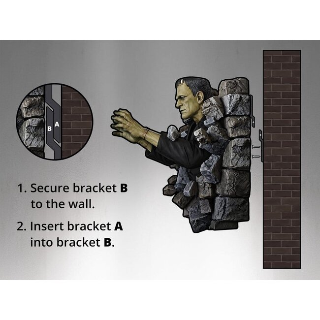 Frankenstein-Wandbild 1/1 Boris Karloff als Frankensteins Monster 94 x 94 cm
