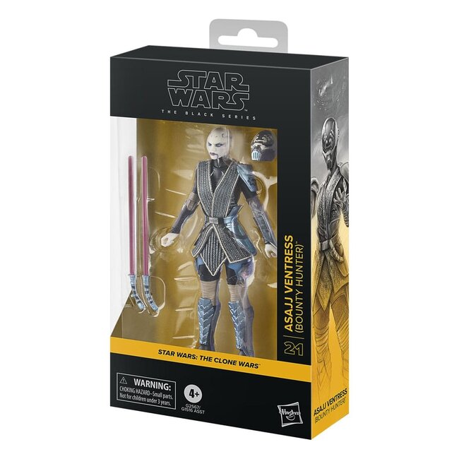 Star Wars: The Clone Wars Black Series Actionfigur Asajj Ventress (Kopfgeldjägerin) 15 cm