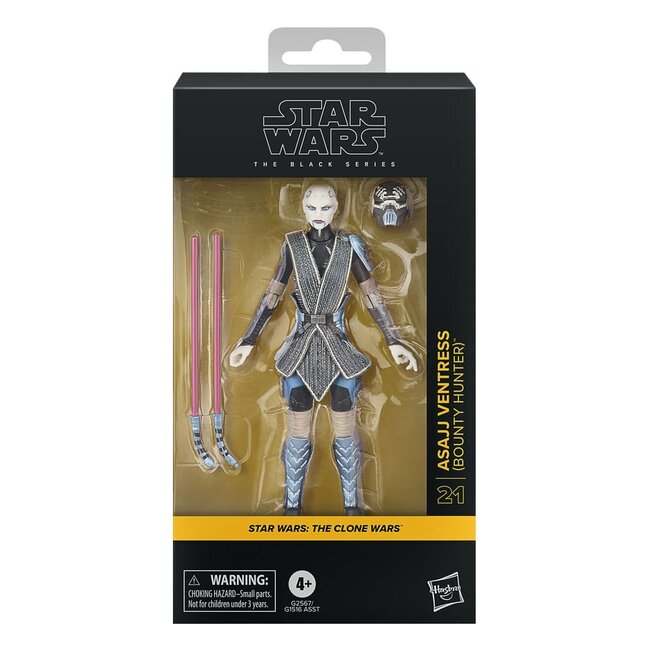 Star Wars: The Clone Wars Black Series Actionfigur Asajj Ventress (Kopfgeldjägerin) 15 cm