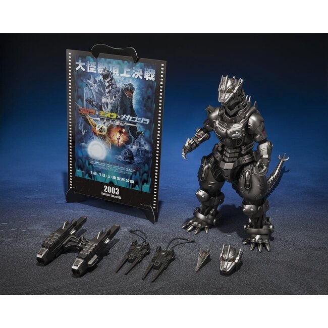 Godzilla: Tokyo SOSSHMonsterArts Diecast-Actionfigur Kiryu (Schwer bewaffneter Typ / Hochmobiler Typ) „Tokyo SOS“ – Movie Graphic Plus – 16 cm