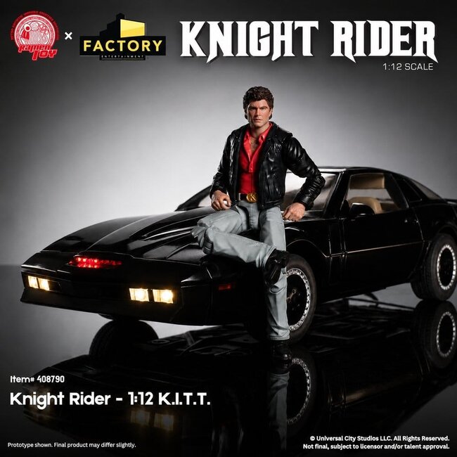 Knight Rider Actionfigur 1/12 KITT mit Michael Knight
