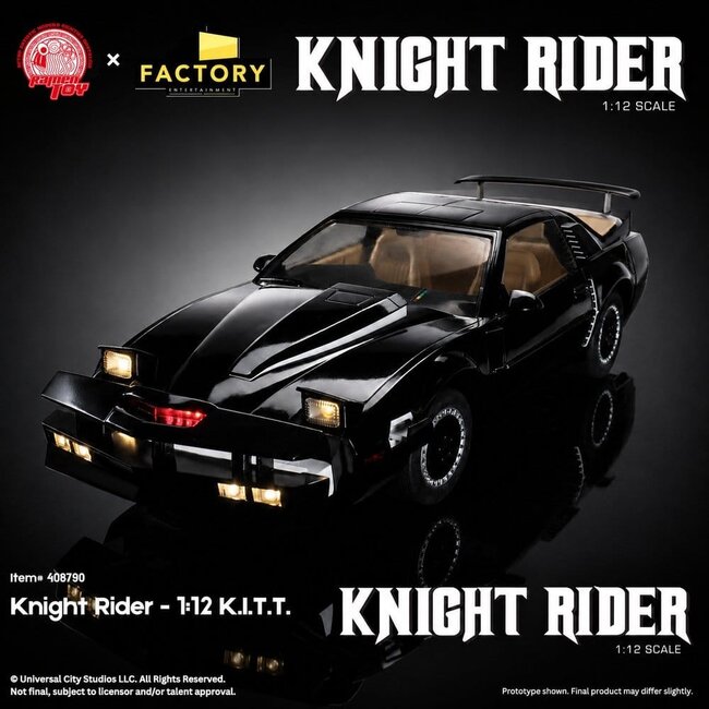 Knight Rider Action Figure 1/12 K.I.T.T. with Michael Knight