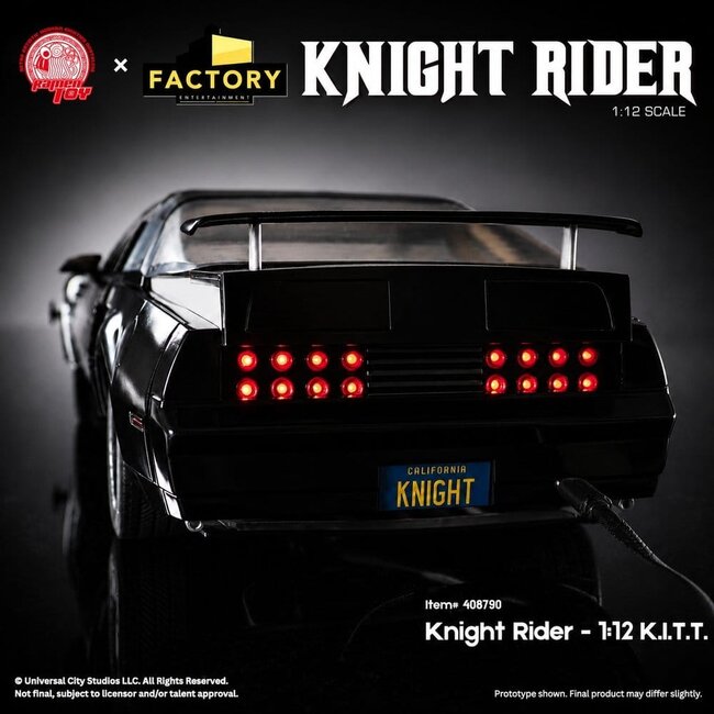 Knight Rider Action Figure 1/12 K.I.T.T. with Michael Knight
