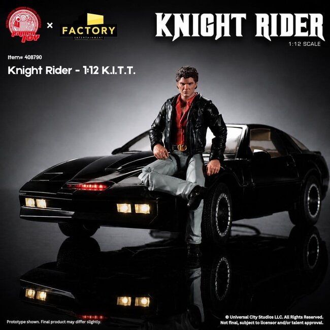 Knight Rider Actionfigur 1/12 KITT mit Michael Knight