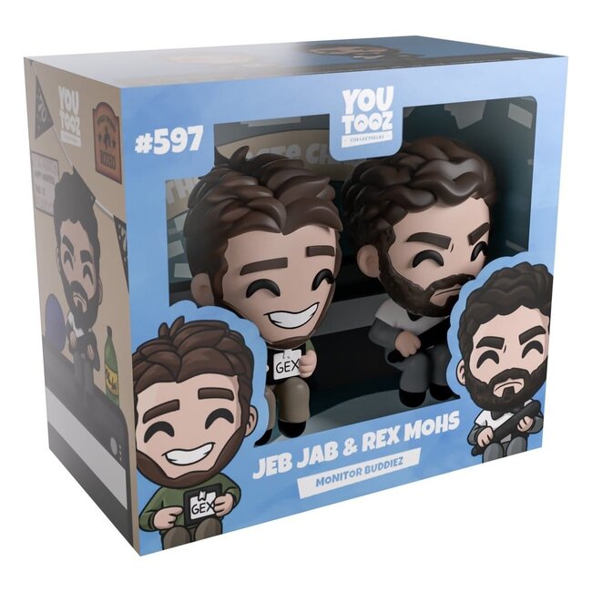 Scott the Woz Vinylfiguren Jeb Jab & Rex Mohs Monitor Buddiez 6 cm